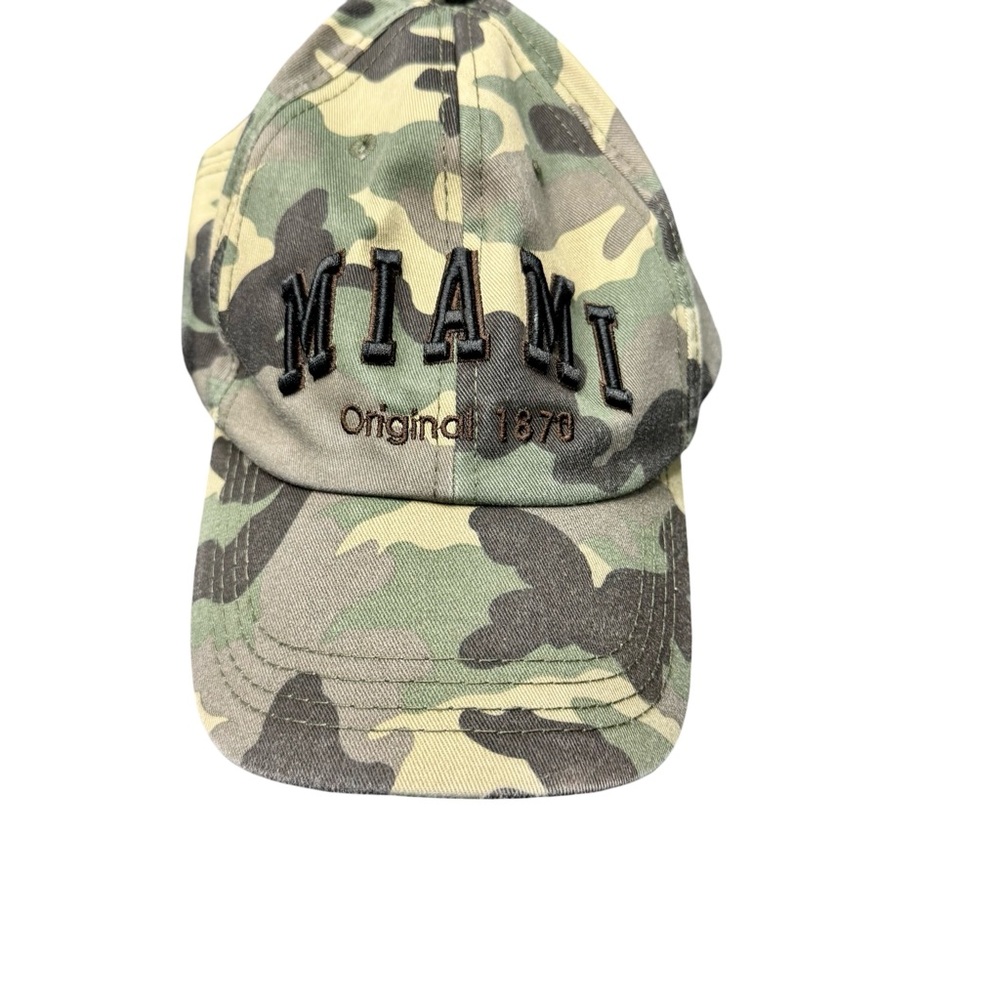 Robin Ruth MIAMI Green Camouflage Snapback Hat Urban Streetwear Cap EUC